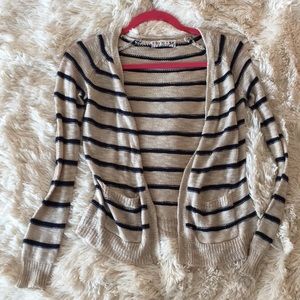 {Pink Republic} Blue and beige striped sweater